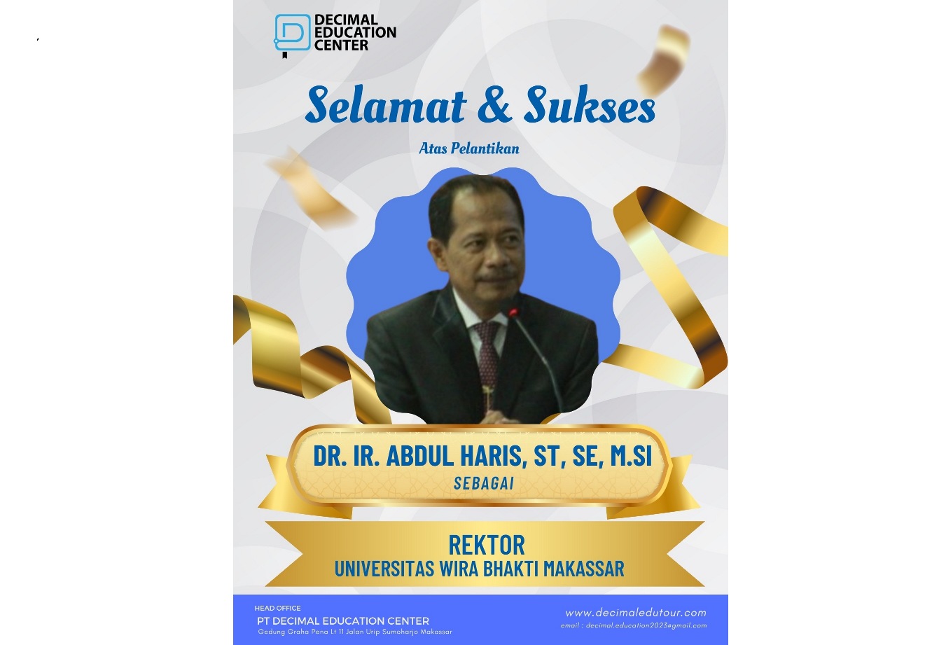 STIE Wirabhakti Makassar resmi menjadi Universitas