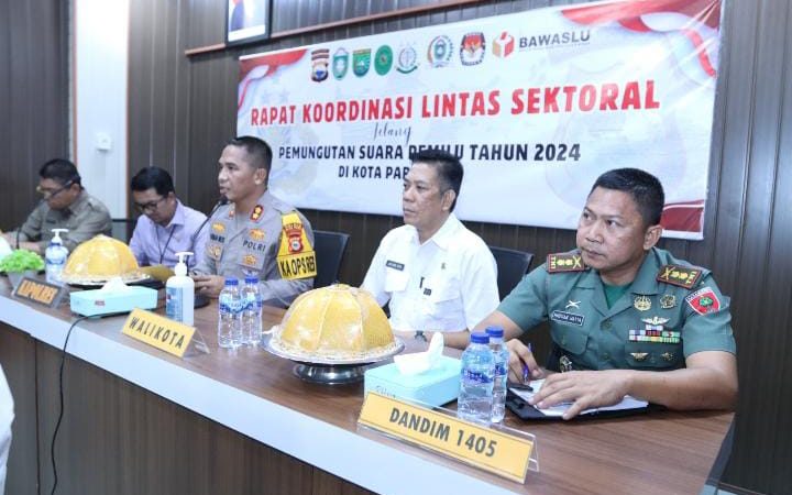 Jelang Pemilu 2024, Polres Parepare bersama Forkopimda dan Stakeholder Gelar Rapat Koordinasi