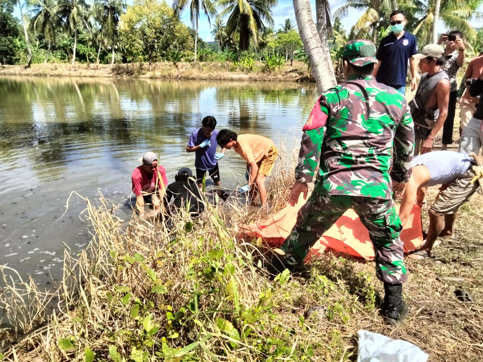 Tiga Hari Hilang, Mayat Pemuda Ditemukan Terapung di Sawah