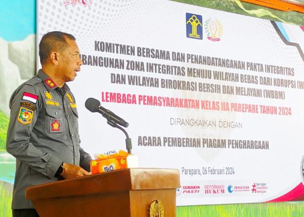 Pj Wali Kota Akbar Ali Apresiasi Komitmen Pembangunan Zona Integritas Lapas Parepare
