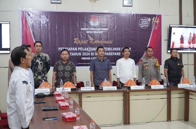 Pemkot dan KPU Parepare Rakor Persiapan Pemilu, Bahas Agenda Distribusi Logistik