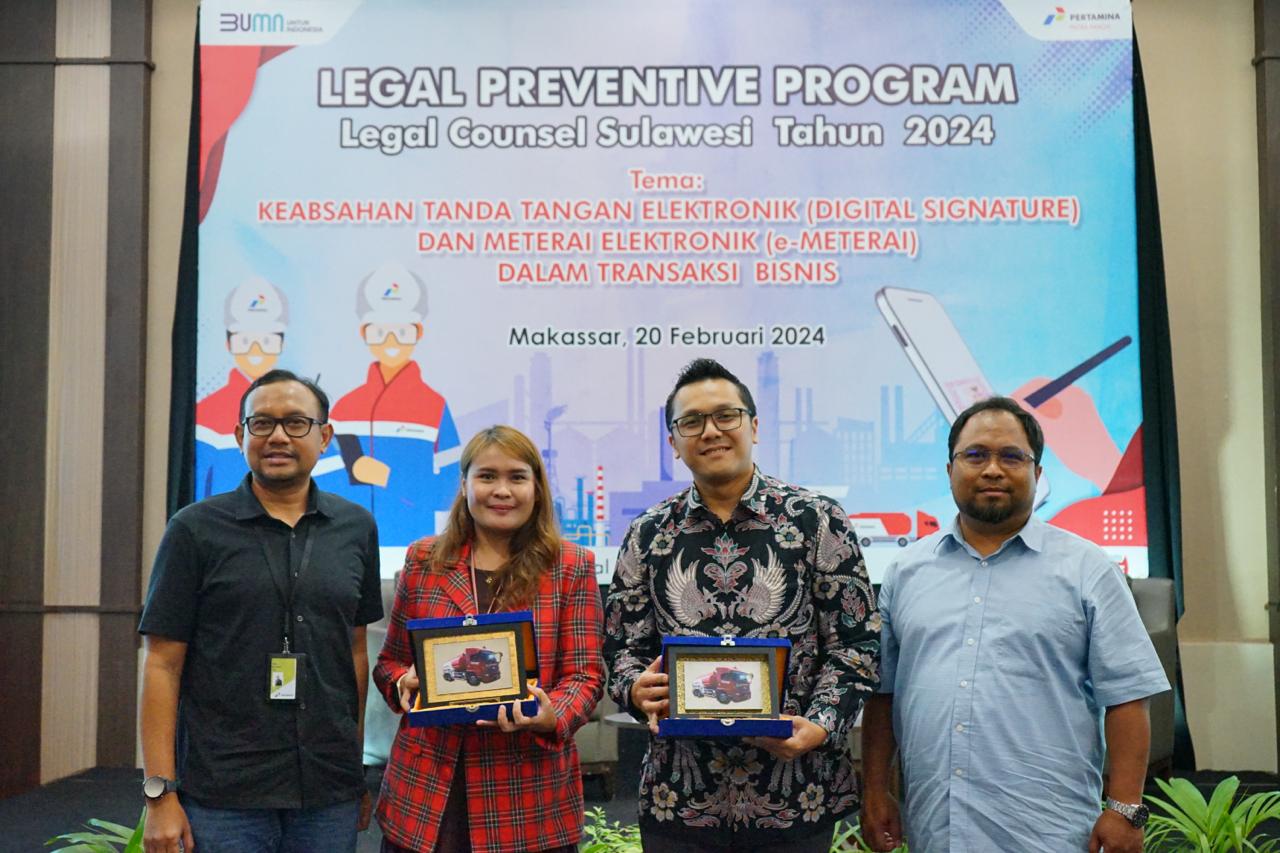 Pertamina Sulawesi Gelar Seminar Legal Preventive Program, Menuju Digitalisasi Dalam Transaksi Bisnis