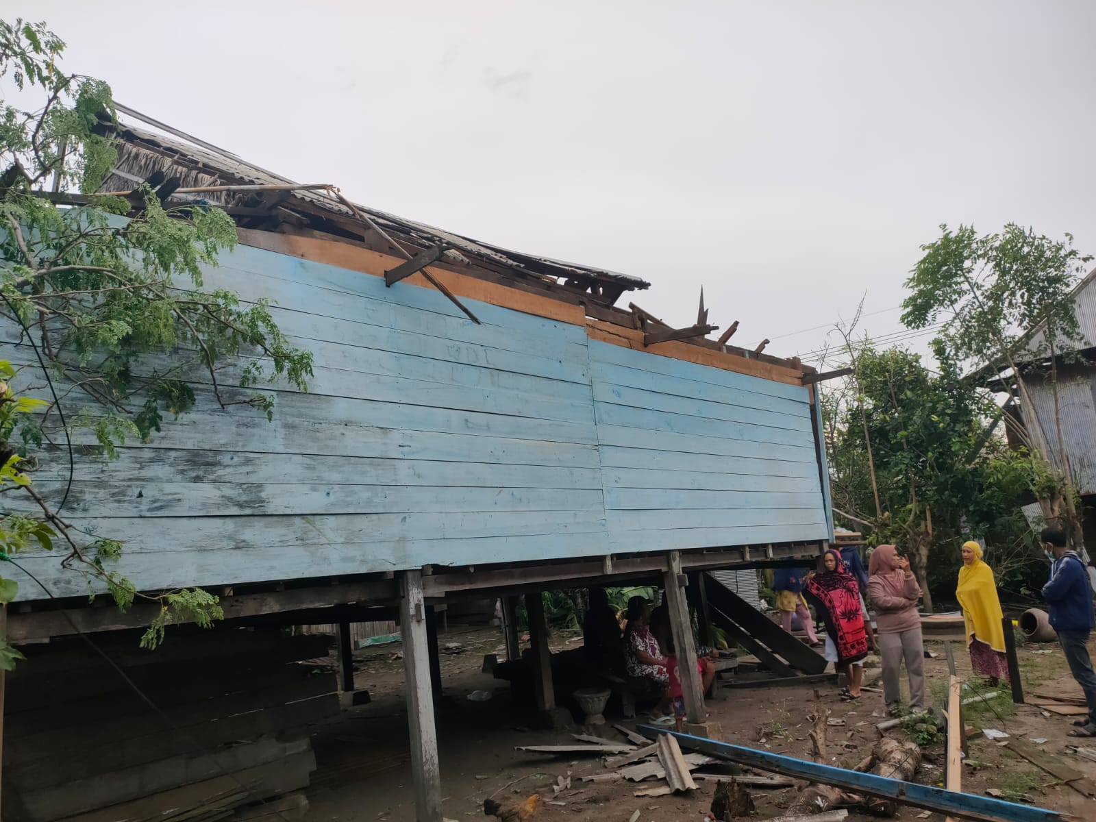 Diterjang Puting Beliung, Puluhan Rumah di Parengki Pinrang Rusak