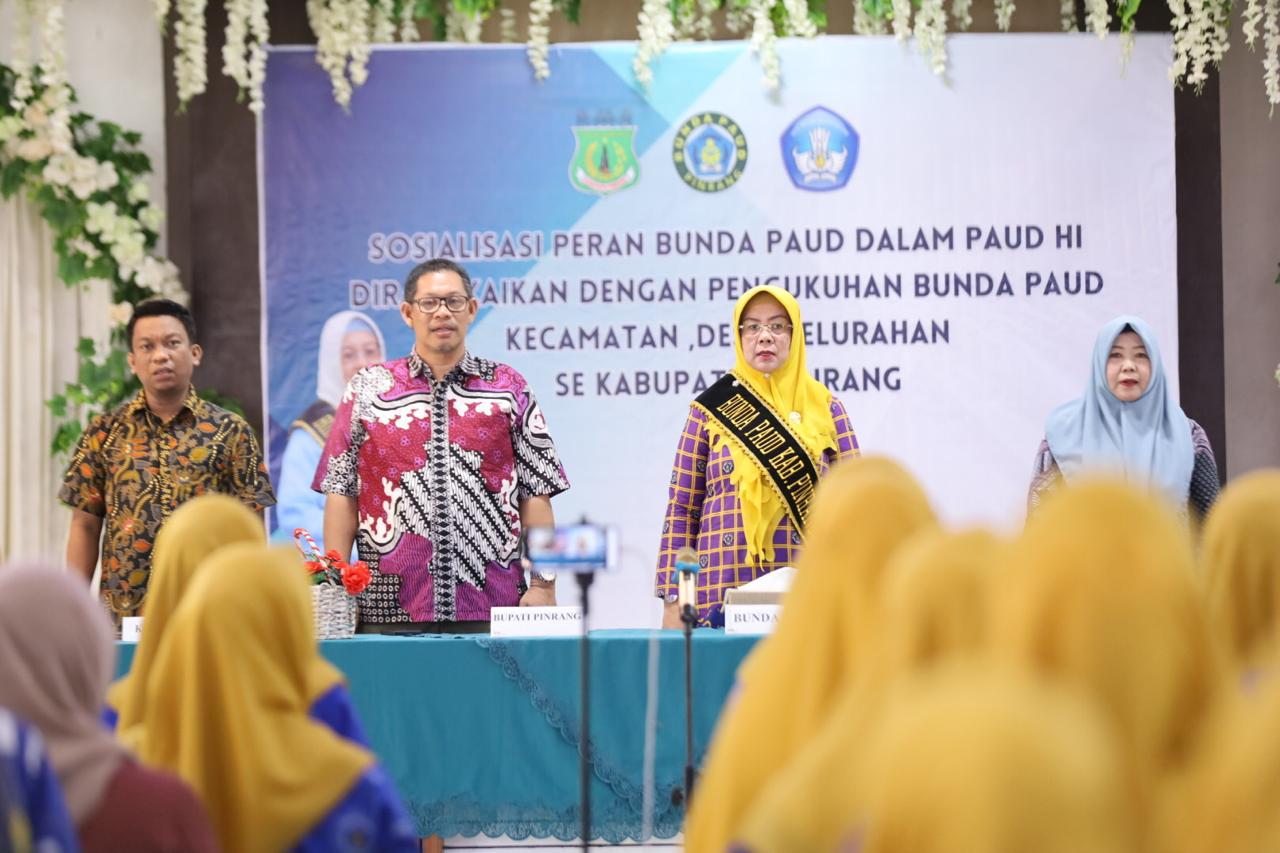 Bunda Paud Pinrang Kukuhkan Bunda Paud Tingkat Kecamatan