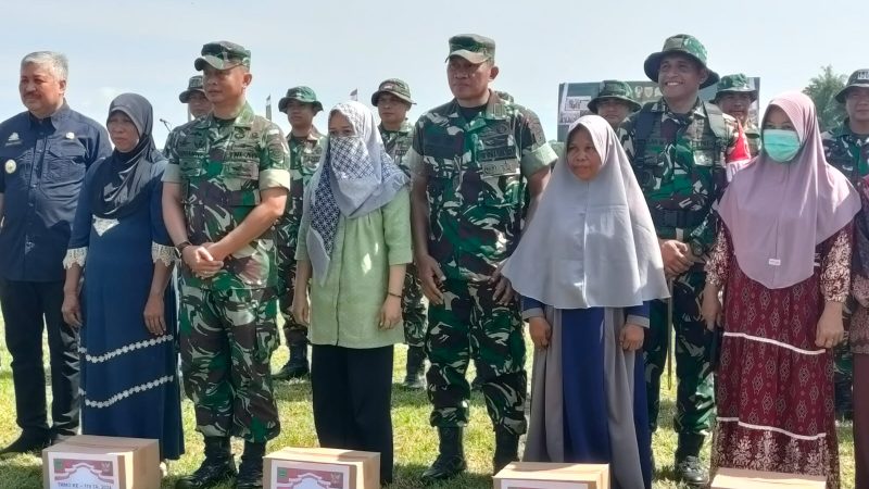 Emak-Emak Serbu Pasar Murah TMMD di Pinrang