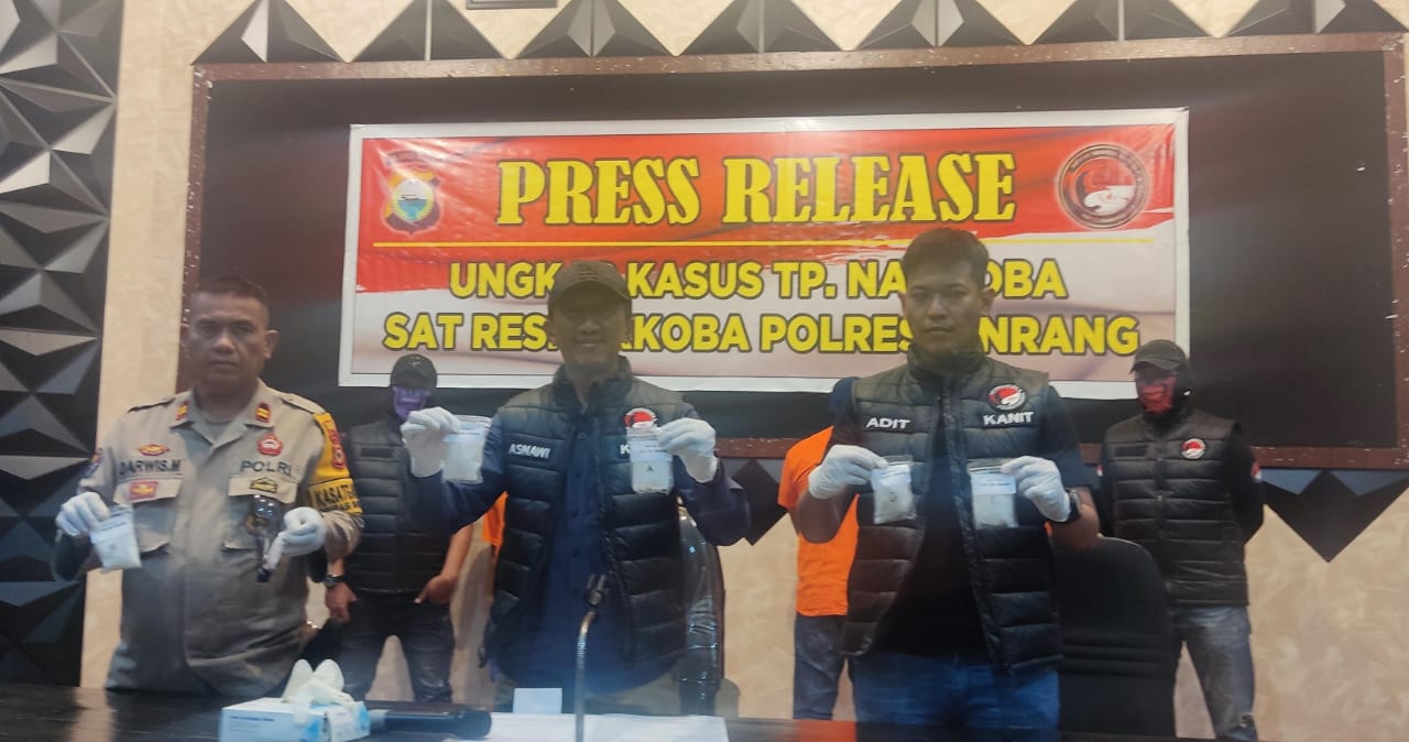 Polisi Amankan Ratusan Gram Sabu, Dua Pelaku Asal Parepare Ditangkap di Kariango Pinrang