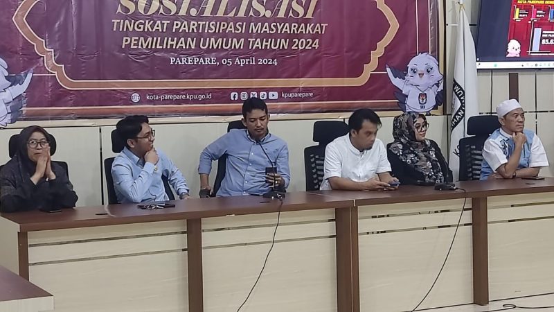 KPU Parepare Klaim Partisipasi Masyarakat di Pemilu 2024 Capai 85,63%