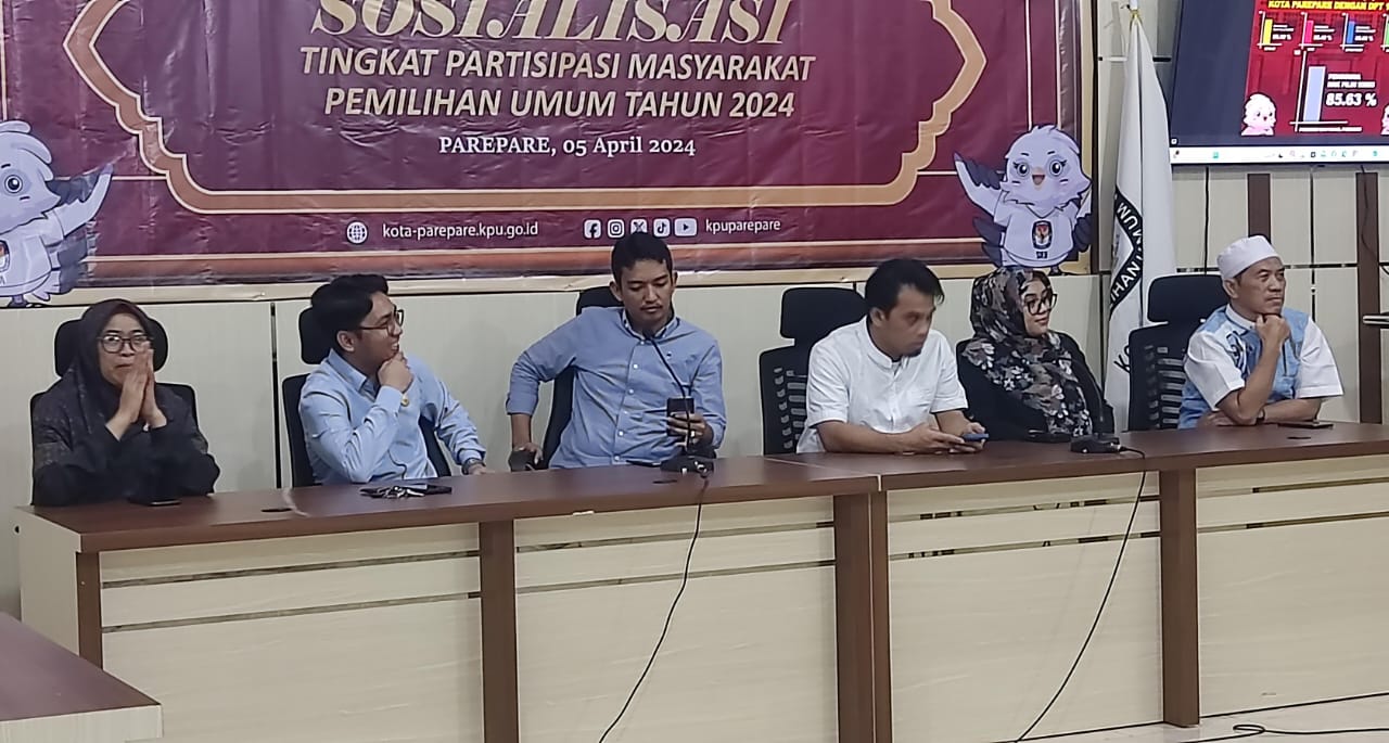 KPU Parepare Klaim Partisipasi Masyarakat di Pemilu 2024 Capai 85,63%