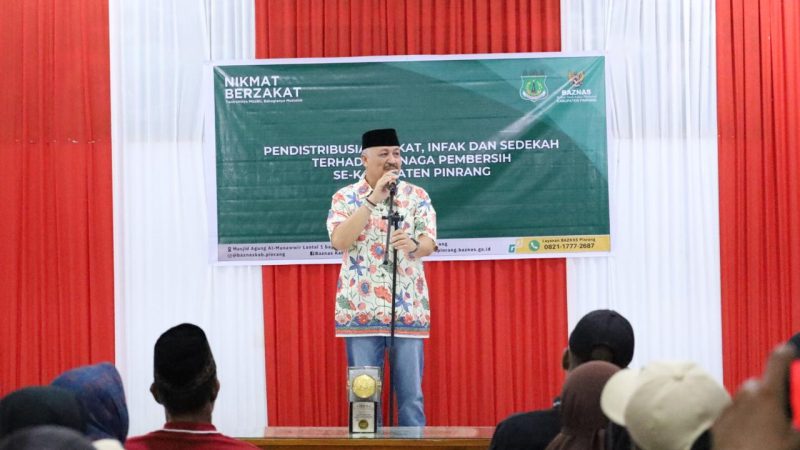 Bupati Pinrang Buka Puasa bersama Ratusan Tenaga Pembersih