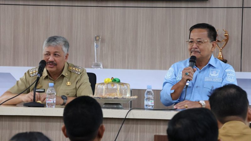 Jelang Masa Jabatan Berakhir, Bupati Pinrang Irwan Hamid dan Wabup Alimin Pimpin Rakor bersama Jajaran