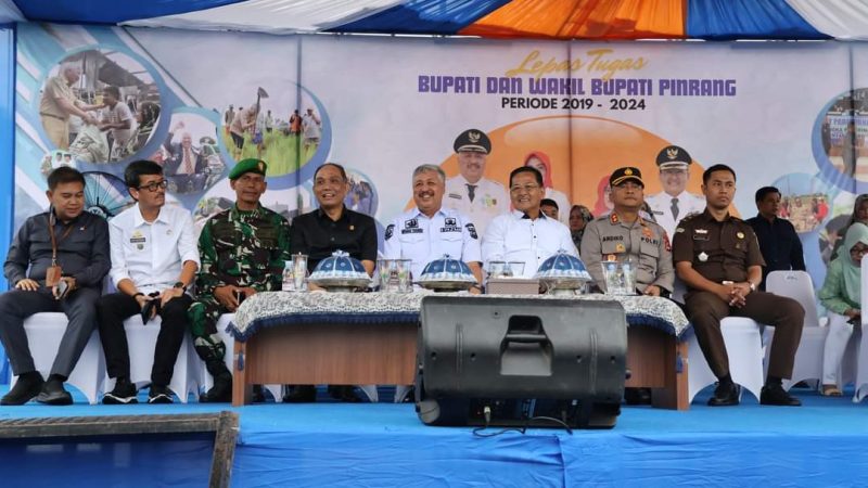 Irwan Hamid dan Alimin Akhiri Masa Jabatan Bupati-Wabup Pinrang