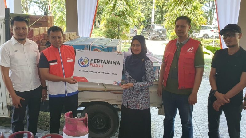 Pertamina Sulawesi Salurkan Bantuan untuk Korban Terdampak Banjir di Luwu Utara