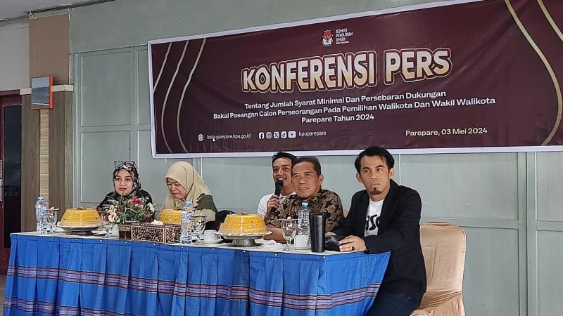 KPU Parepare Umumkan Syarat Paslon Jalur Independen di Pilwalkot 2024