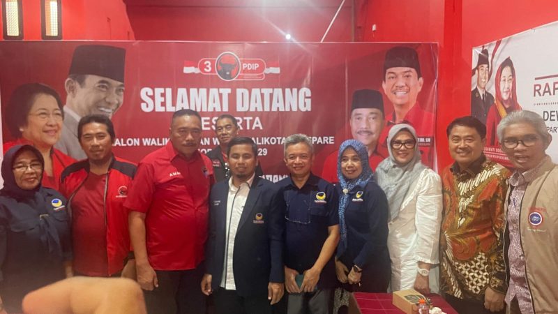 PDI Perjuangan Parepare Titip Program Pemerataan Pembangunan ke Tasming Hamid