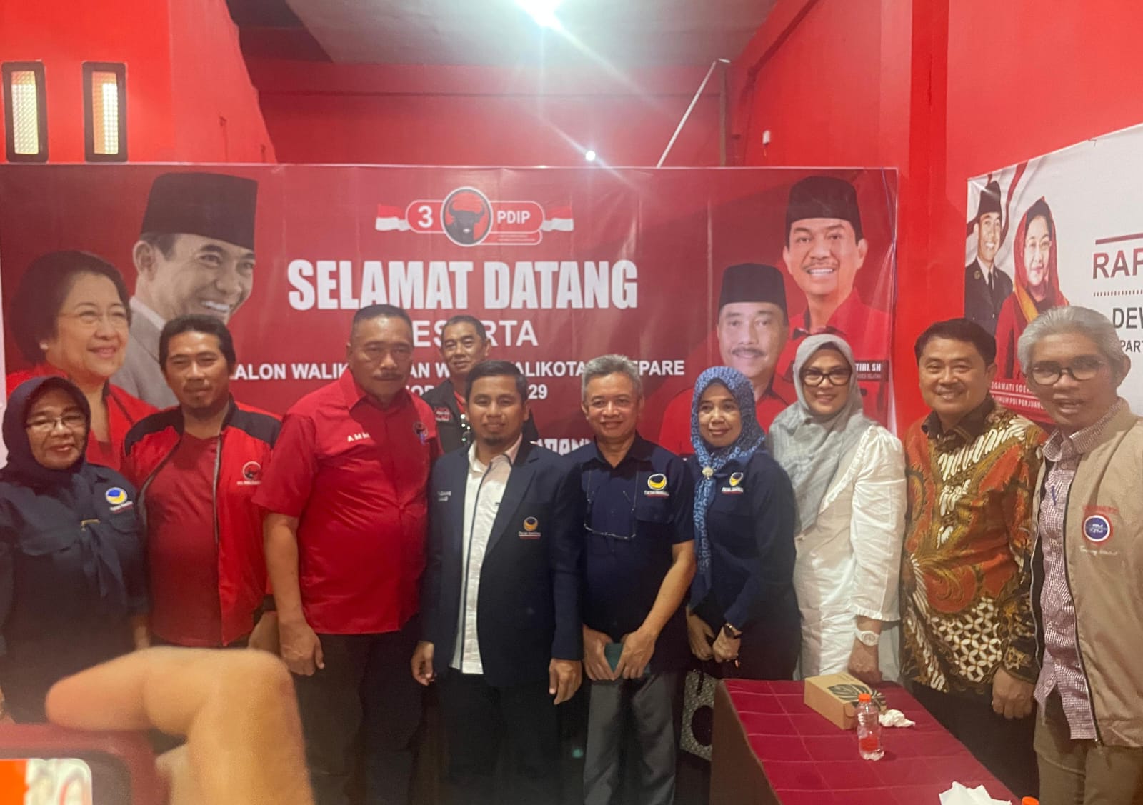 PDI Perjuangan Parepare Titip Program Pemerataan Pembangunan ke Tasming Hamid
