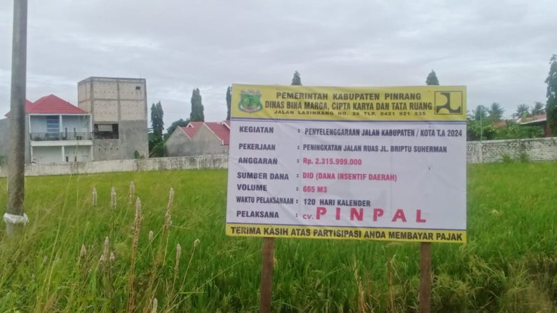 Sudah Lama Rusak Parah, Pj Bupati Pinrang Segera Perbaiki Jalan Lingkar