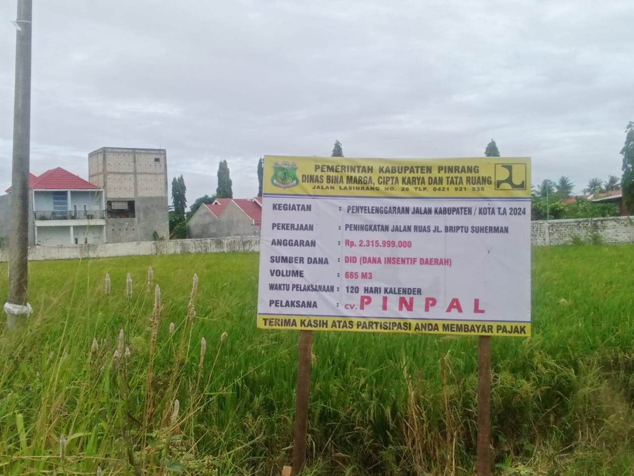 Sudah Lama Rusak Parah, Pj Bupati Pinrang Segera Perbaiki Jalan Lingkar