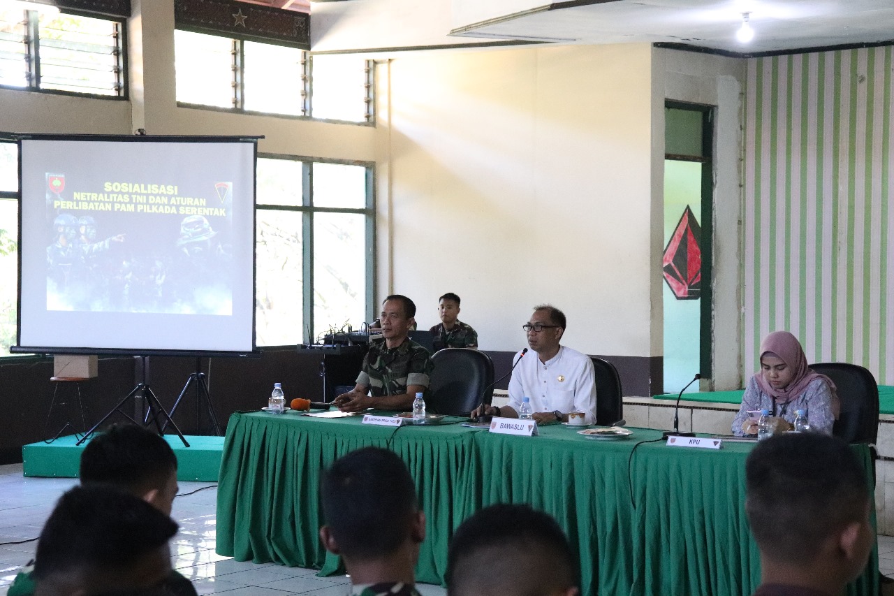 Bawaslu Parepare Sosialisasikan Pentingnya Netralitas TNI di Pilkada