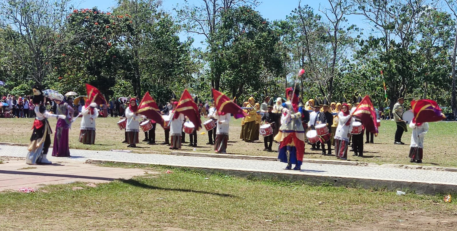 Rangkaian HUT RI ke 79, Pemkot Parepare Gelar Lomba Drum Band Tingkat Pelajar