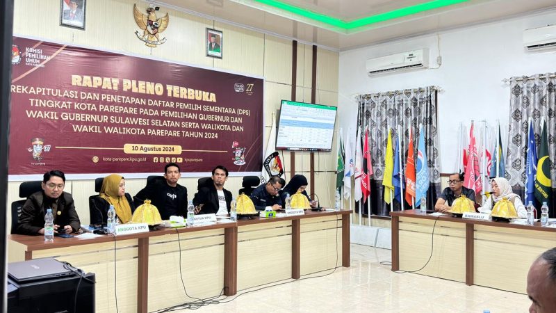 Bawaslu Parepare Pastikan Saran Perbaikan Ditindaklanjuti dalam Rapat Pleno Penetapan DPS