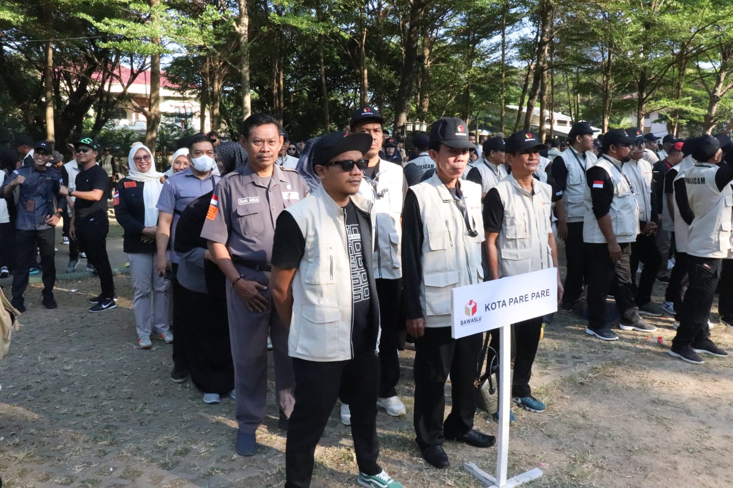Bawaslu Parepare Ikuti Apel Siaga Pilkada Damai 2024 yang Digelar Bawaslu Sulsel