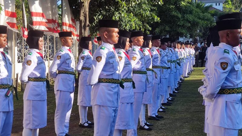 70 Anggota Paskibraka Kota Parepare Dikukuhkan