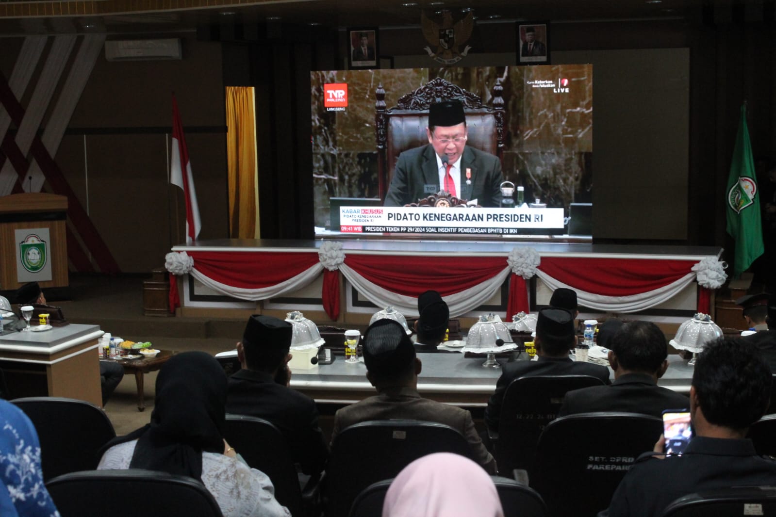 DPRD bersama Pemkot Parepare Dengarkan Pidato Kenegaraan Presiden Jokowi