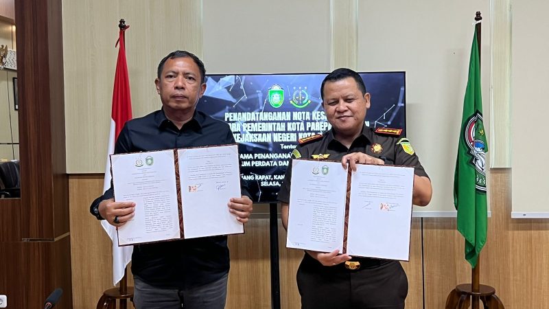 Pemkot Parepare dan Kejari Teken MoU, Upaya Peningkatan Efektivitas Penegakan Hukum