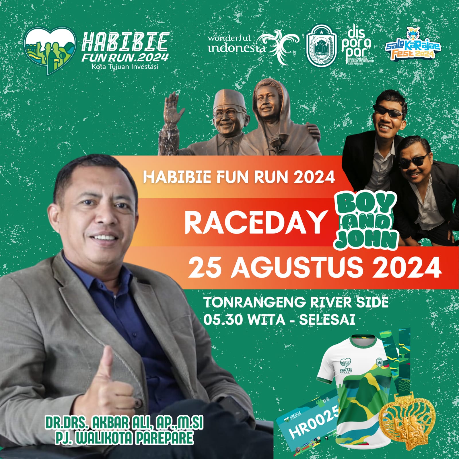 Ribuan Runner Akan Ramaikan Habibie Fun Run, Bukti Parepare Kota Event