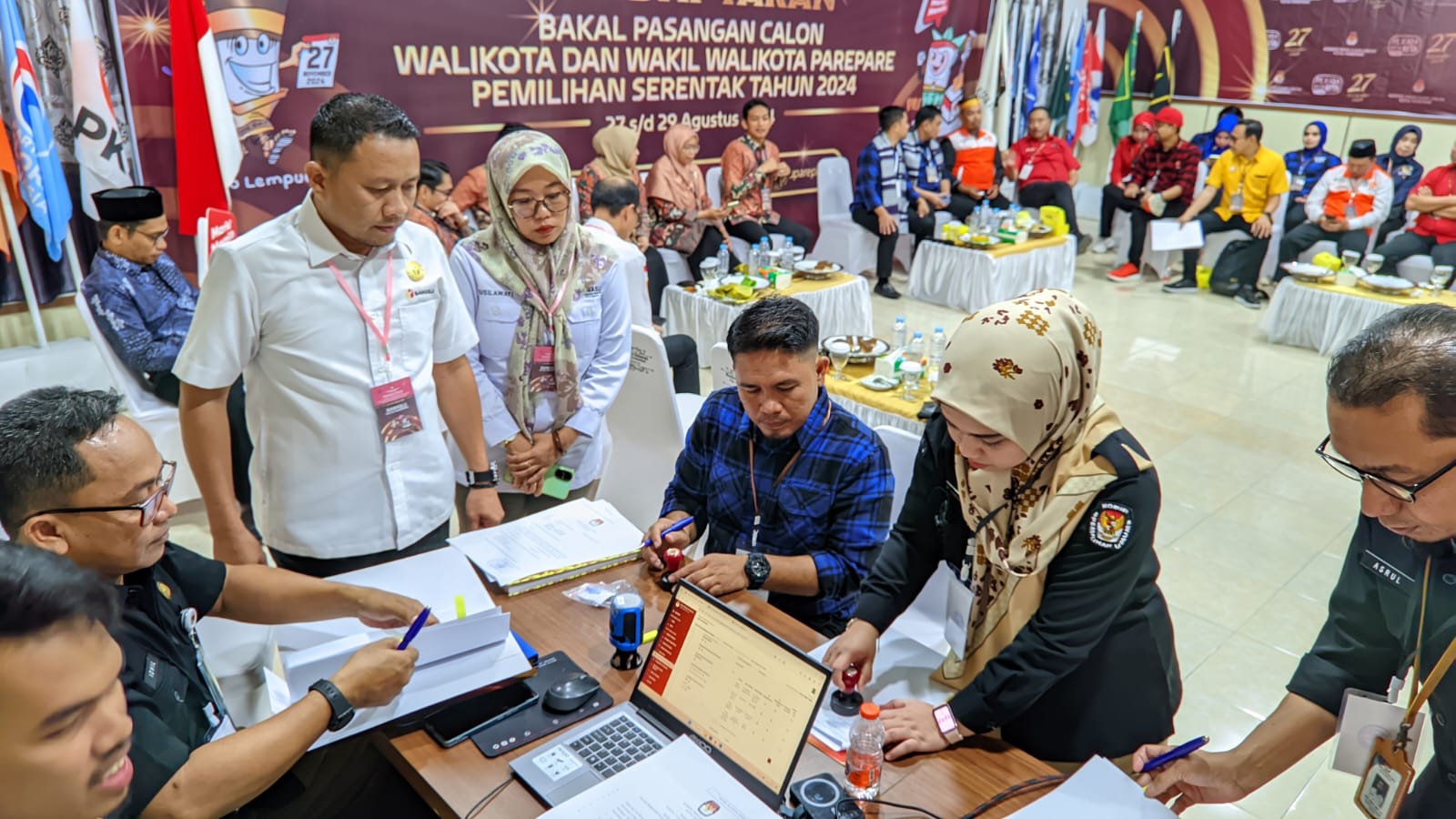 Hari Kedua, Bawaslu Awasi Ketat Proses Pendaftaran Bakal Paslon Wali Kota Parepare