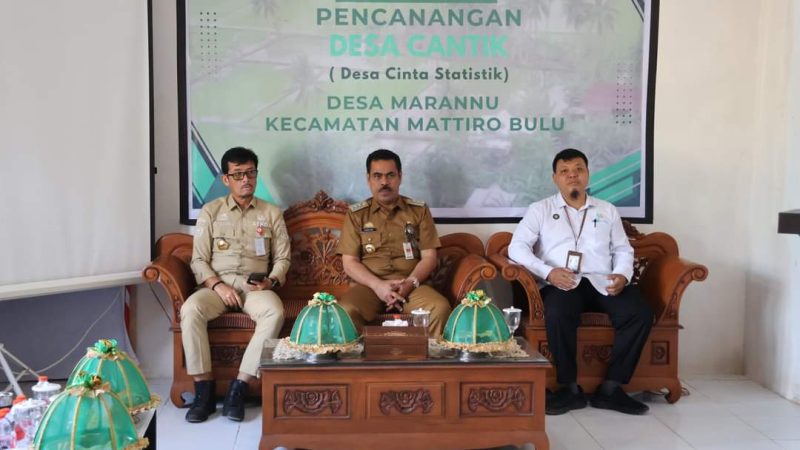 Desa Marannu Pinrang Dicanangkan Jadi Desa Cantik