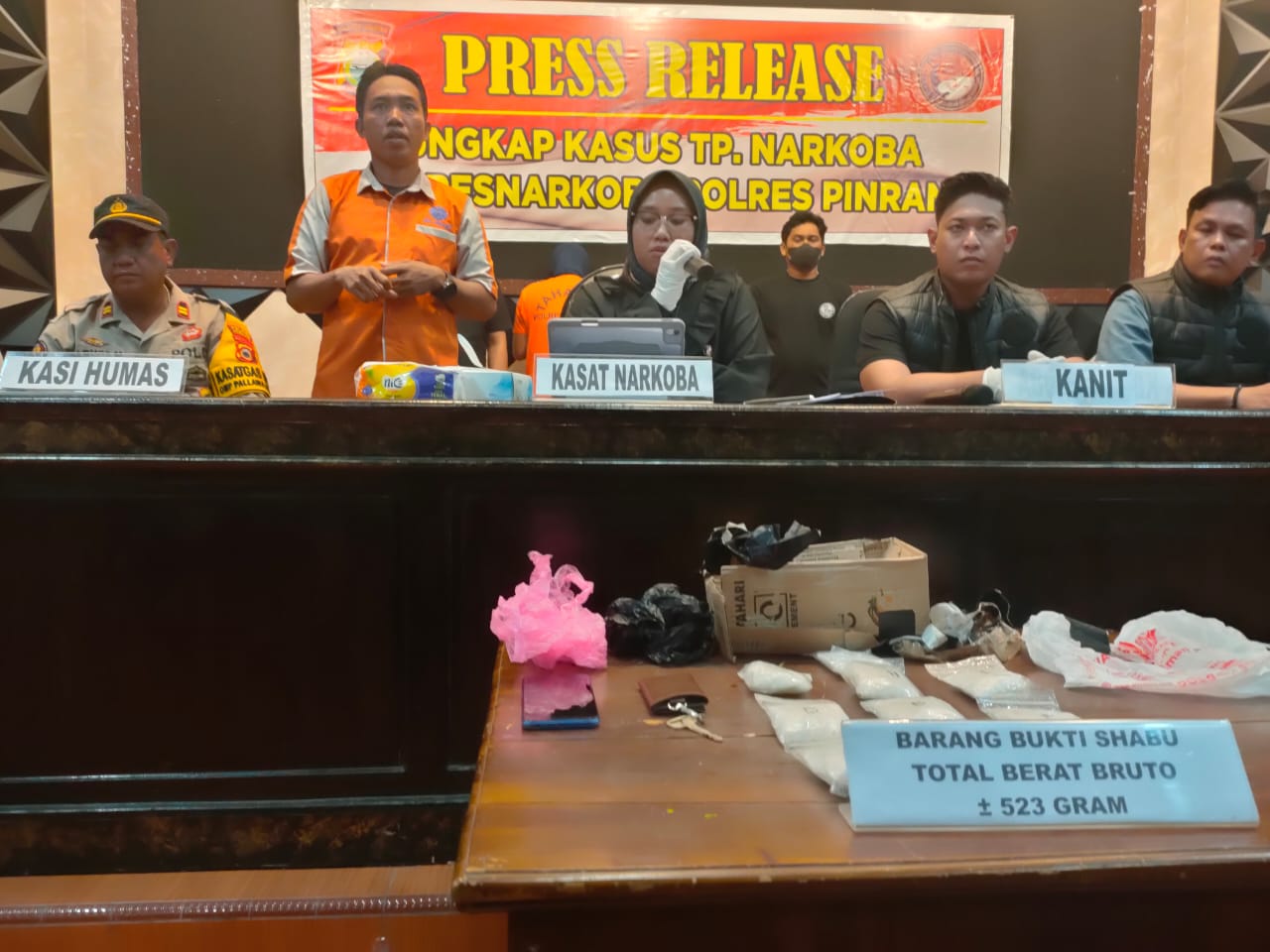 Dua Orang Penyalahgunaan Narkoba di Pinrang Terancam Hukum Berat