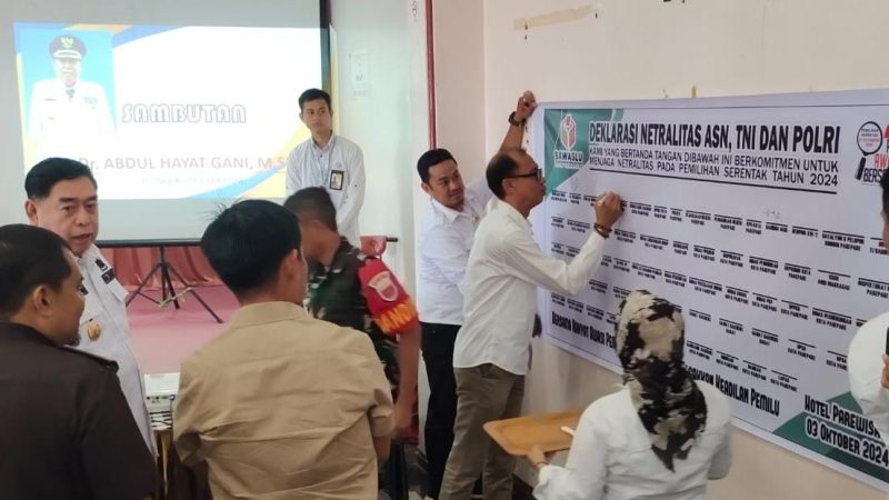 Bawaslu Parepare Gelar Sosialisasi Netralitas ASN, TNI, dan Polri di Pilkada Serentak 2024