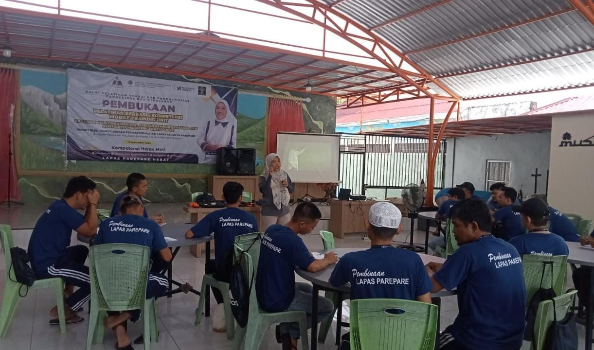 Lapas IIA Parepare Gandeng BPVP Pangkep Gelar Pelatihan Teknisi AC Residensial bagi WBP