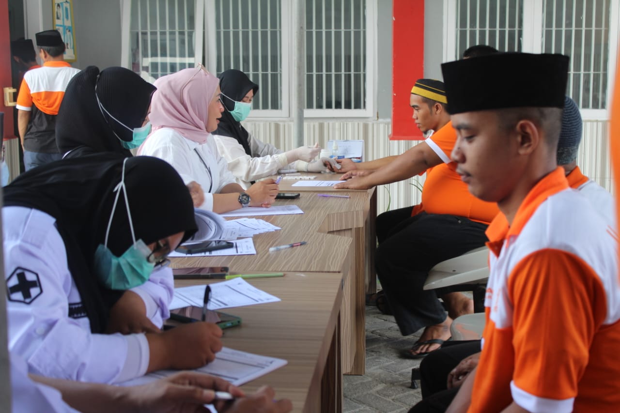 Gandeng Dinkes, Lapas Parepare Gelar Pemeriksaan Kesehatan Mobile VCT HIV dan Skrining TB