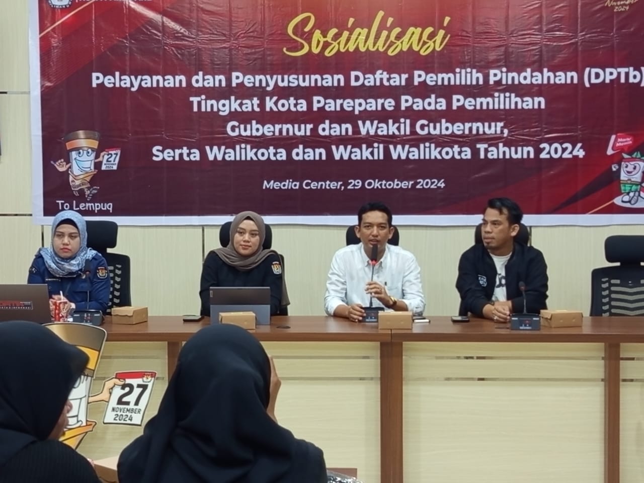 KPU Parepare Sosialisasi Pelayanan dan Penyusunan DPTb Pilkada