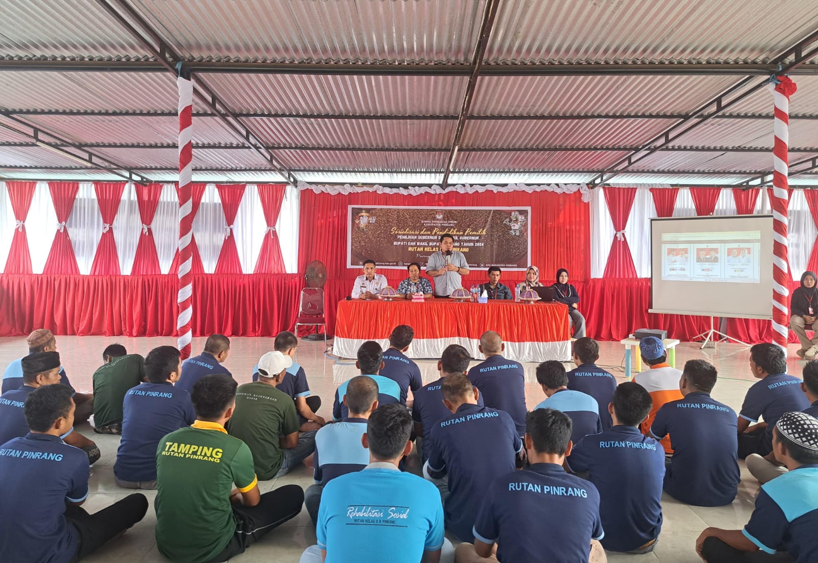 KPU Sosialisasi di Rutan Pinrang, Penuhi Hak Pilih Warga Binaan