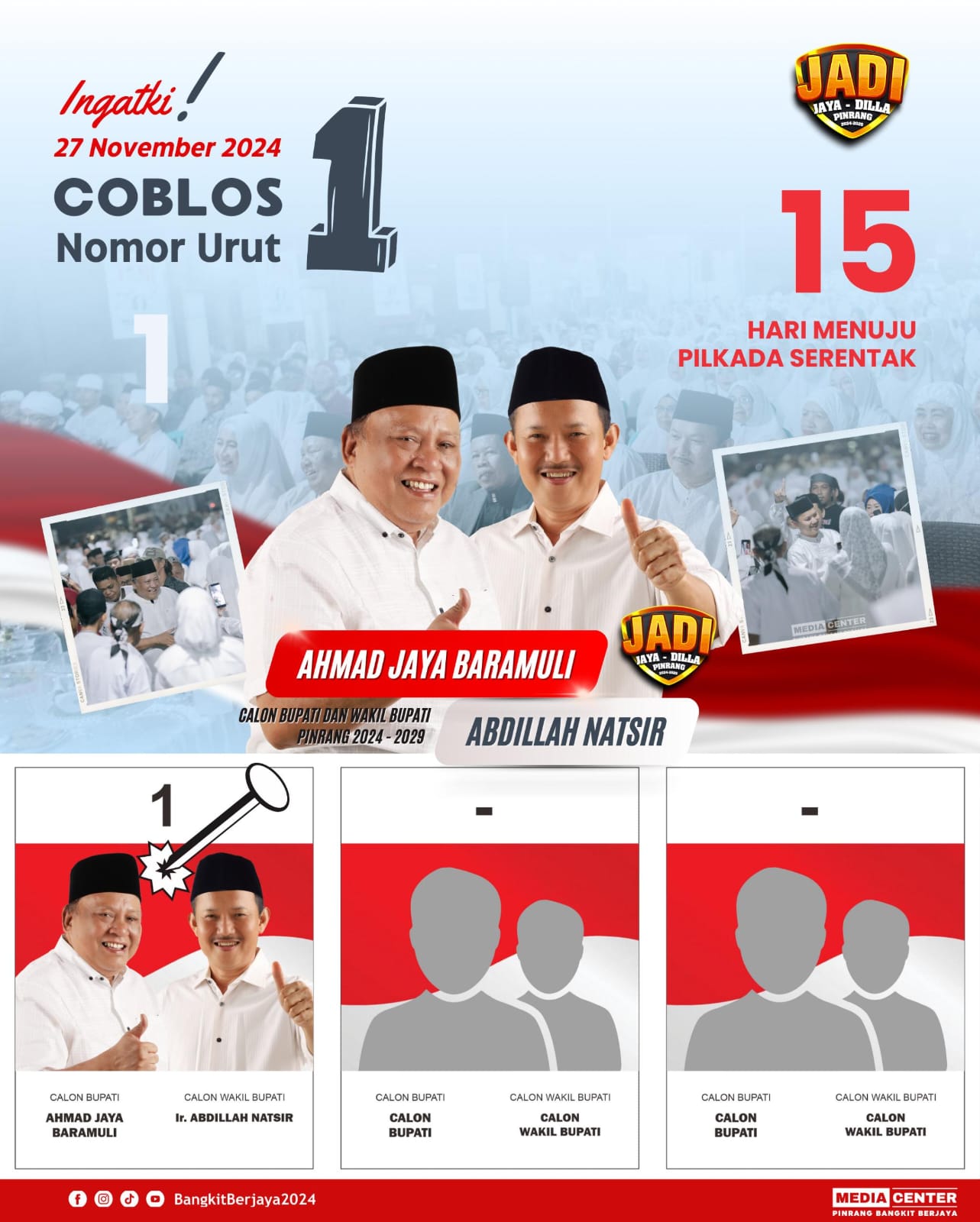 Purnawirawan Polri Harap Jaya-Dillah jadi Solusi Pinrang ke Depan