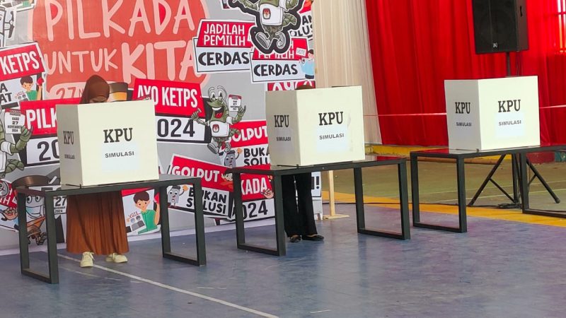 Antisipasi PSU, KPU Pinrang Libatkan PPK dan PPS saat Simulasi