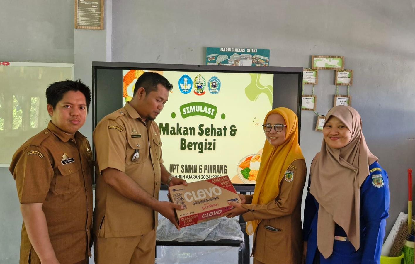 SMKN 6 Pinrang Lakukan Uji Coba Makan Siang Bergizi