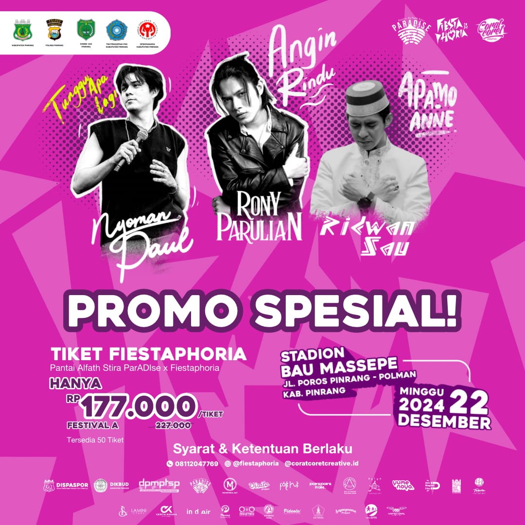 Empat Artis Ternama Bakal Hibur Warga Pinrang