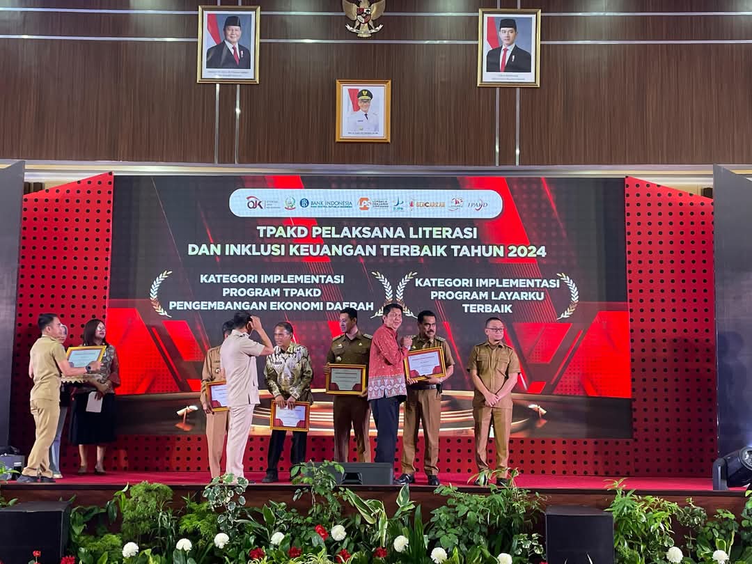 Pemkab Pinrang Raih Penghargaan dari TPAKD Pemprov Sulsel