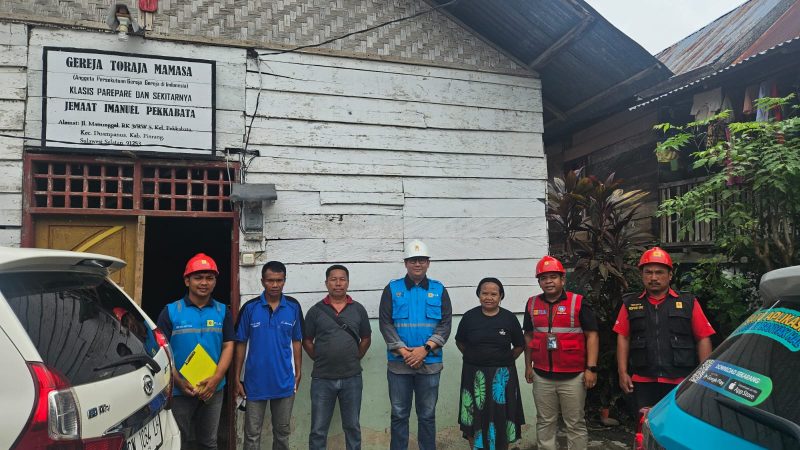 Pastikan Pasokan Listrik Aman saat Natal, PLN ULP Pekkabata Cek Instalasi di Gereja