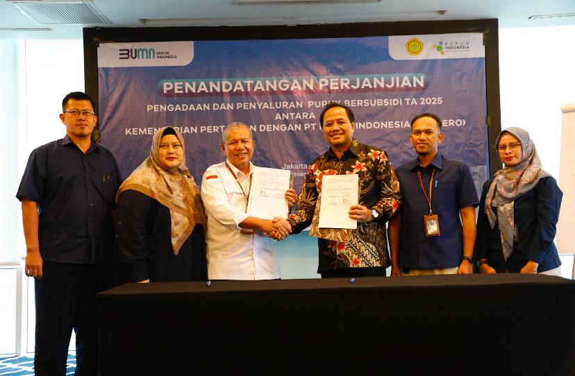 Kementan dan Pupuk Indonesia Teken Kontrak Pengadaan dan Penyaluran Pupuk Subsidi, 1 Januari 2025 Disalurkan