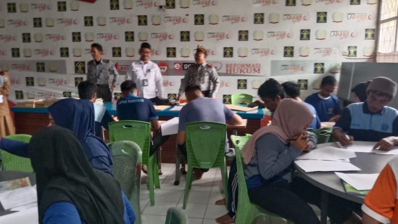 30 Warga Binaan Lapas Parepare Selesaikan Pendidikan Setara Paket A B dan C