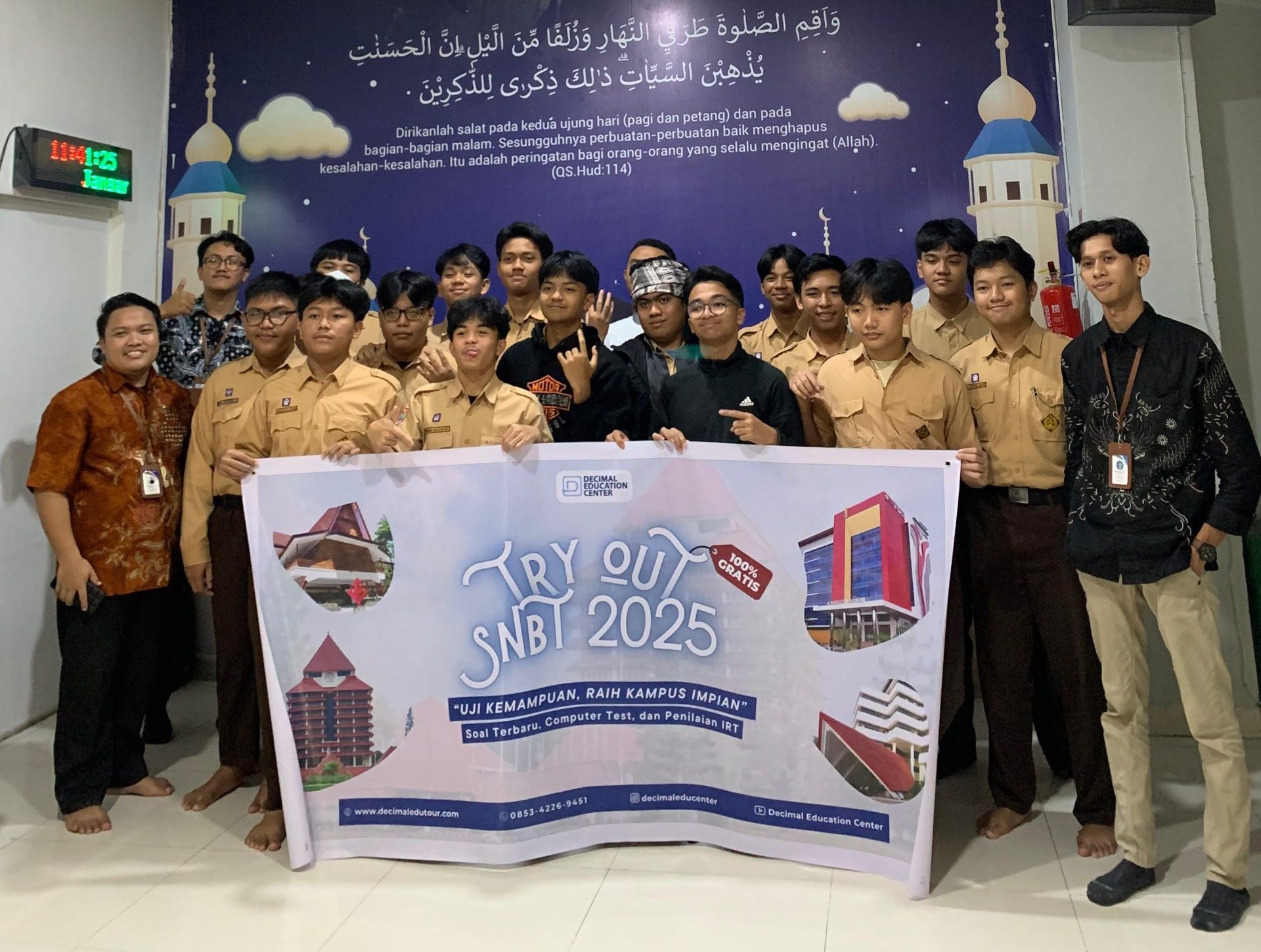 Decimal Gelar Tryout SNBT 2025, Nurmala : Tantangan Dunia Pendidikan Makin Kompetitif