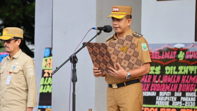 Wabup Sudirman Tekankan ASN Pinrang Lebih Serius, Disiplin, dan Perbaiki Diri