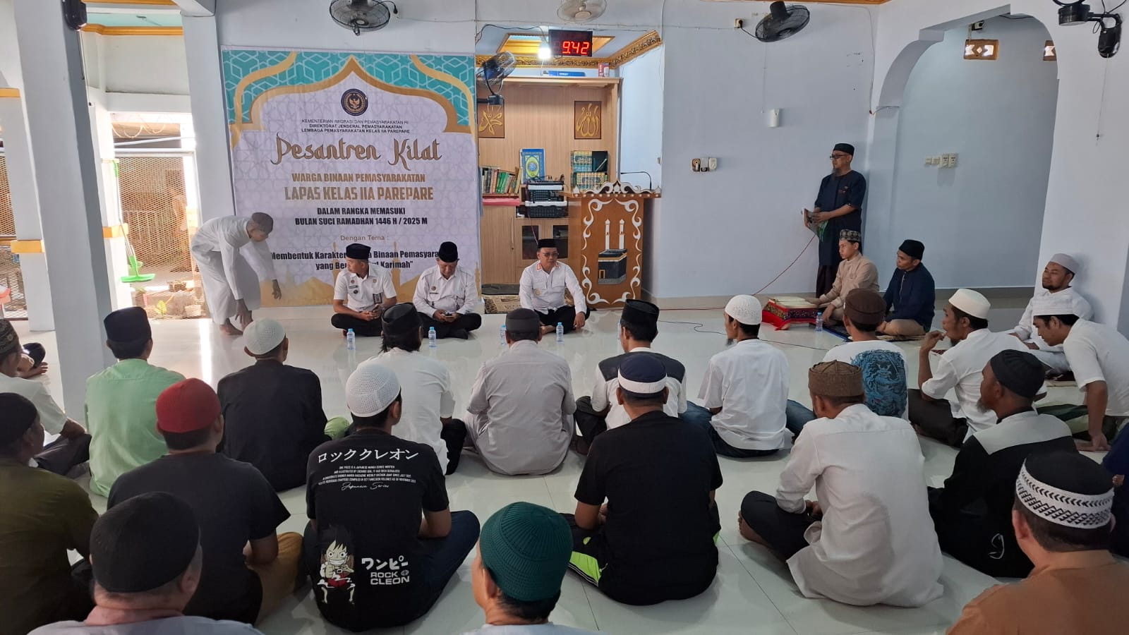 Warga Binaan Lapas Parepare Ikuti Pesantren Kilat Selama Ramadan