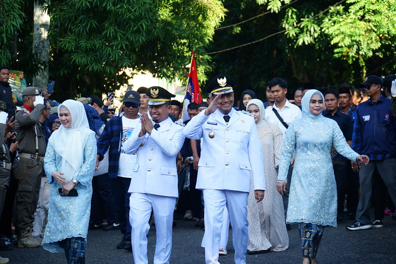 Tiba di Parepare, Tasming Hamid dan Hermanto Disambut Meriah Masyarakat