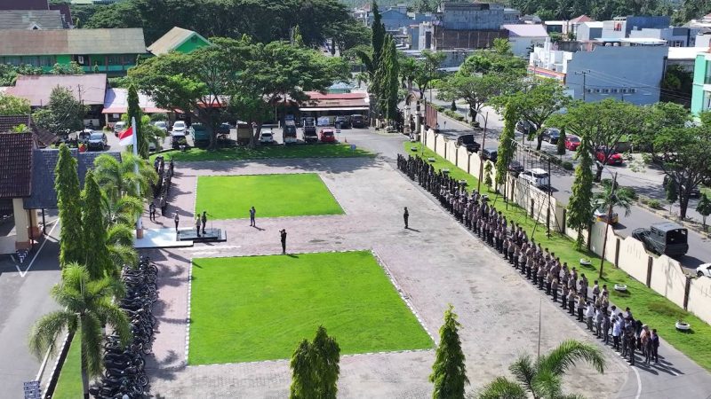 Sinergitas TNI-Polri dalam Pengamanan Idulfitri di Pinrang